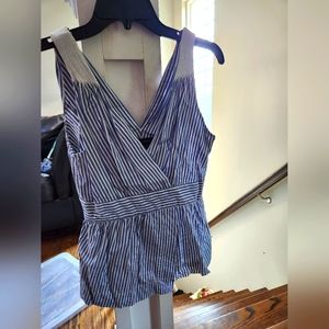 Banana Republic sleeveless striped top size 0